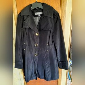 Women's black trench coat